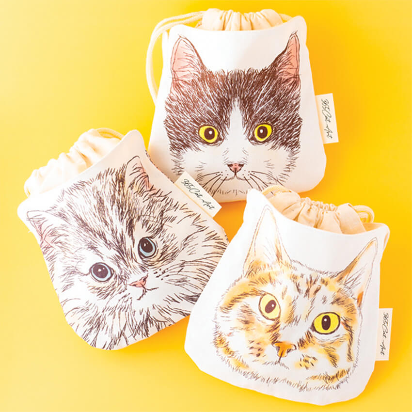 ビーカンパニー ねこ巾着